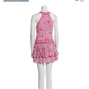 Pink Floral Sleeveless Dress